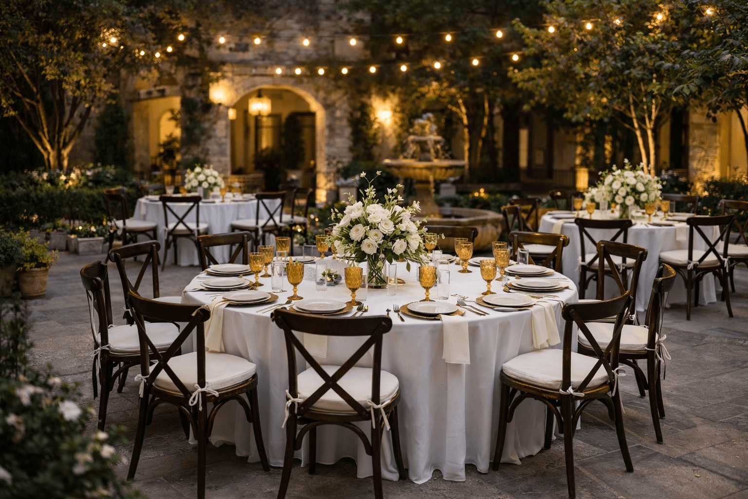 Mesa Redonda Con Mantel – imagen 2