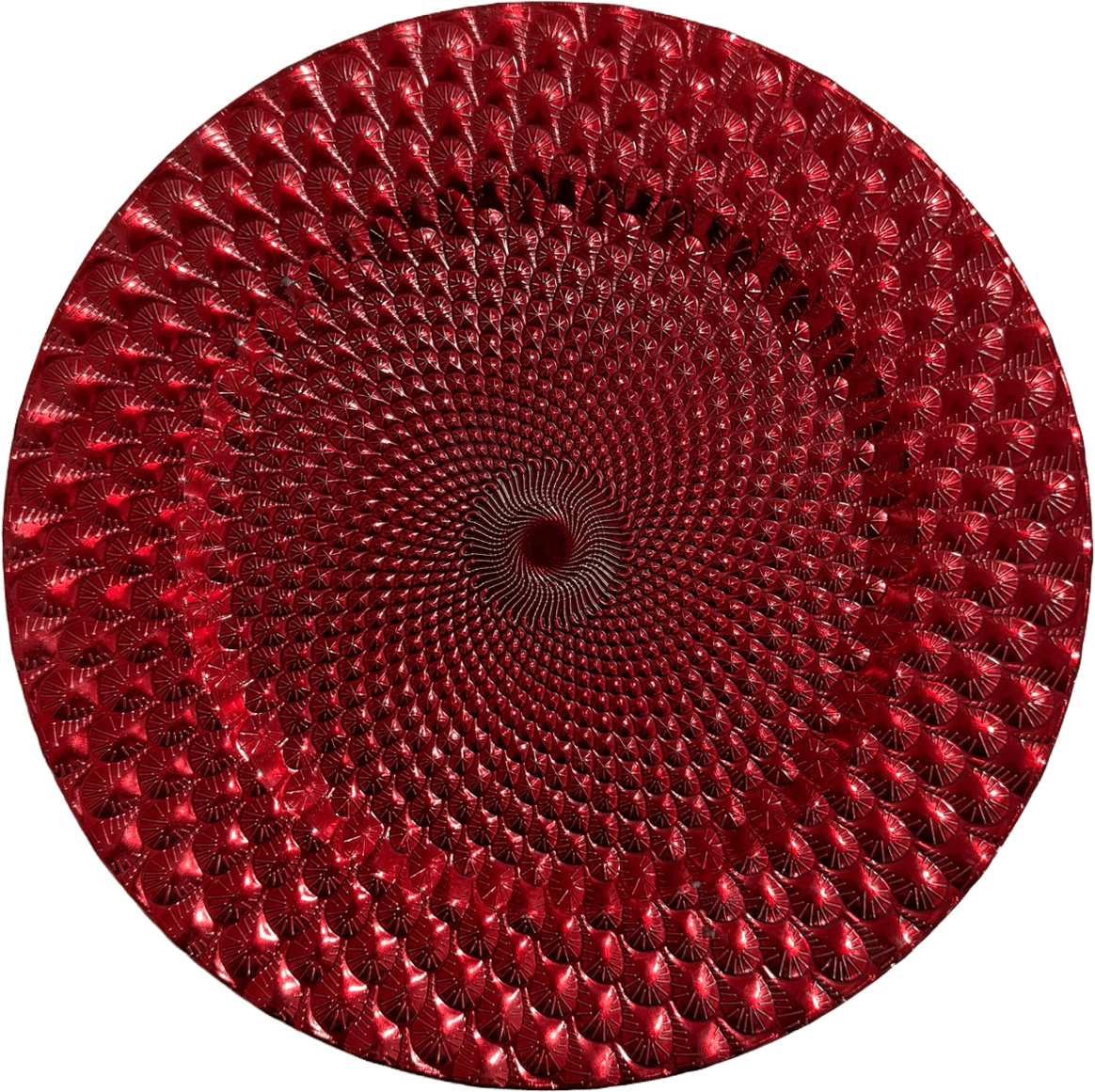 Platón Rojo Espiral